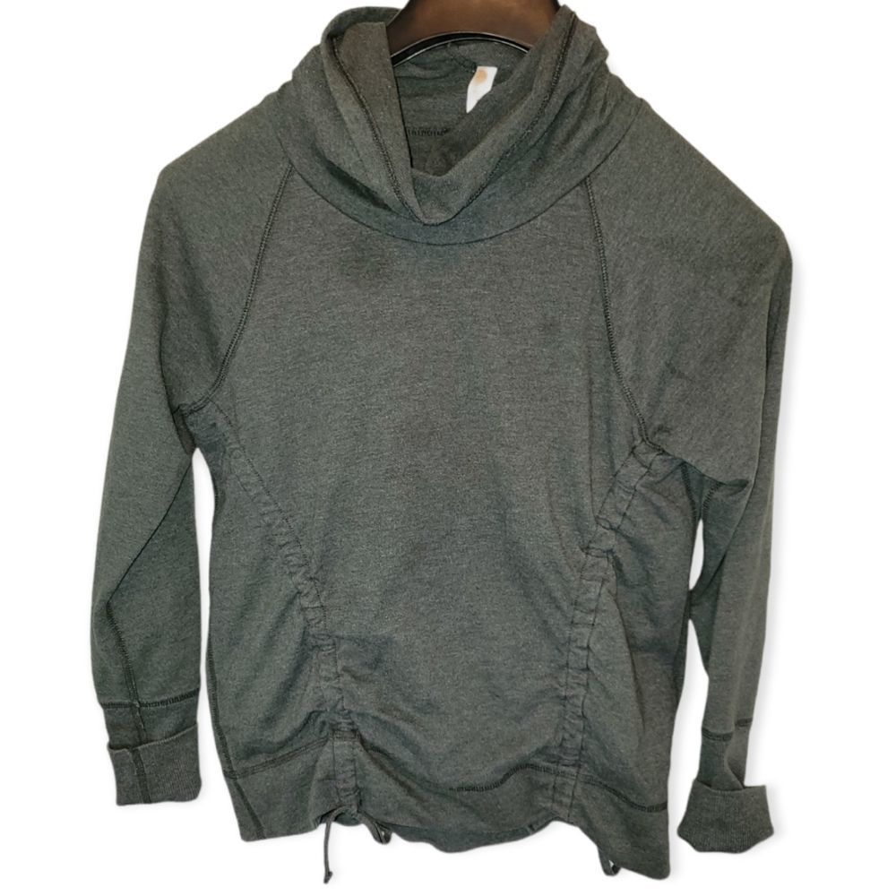 Lucy Athletic Pullover Color Dark Gray Size M Cowl Neck - Picture 1 of 3